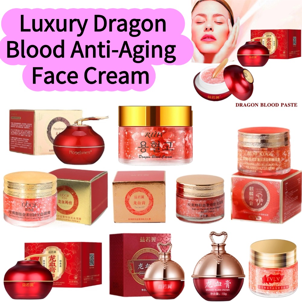 Luxury Skincare & Spa Reviews - Krim Wajah Anti-Penuaan Mewah Dragon Blood