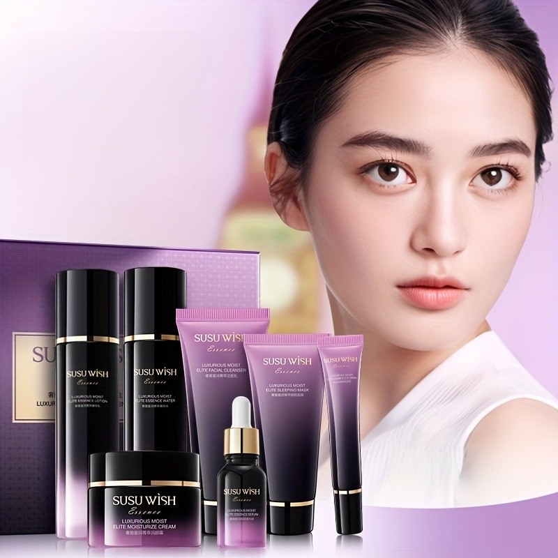 Luxury Skincare Gifts - Set Esens Pelembap Sembilan Potong yang