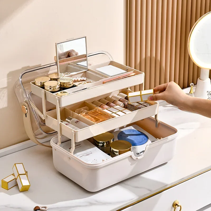 High Luxury Skincare - Kotak Penyimpanan Kosmetik Mewah Ringan Desktop