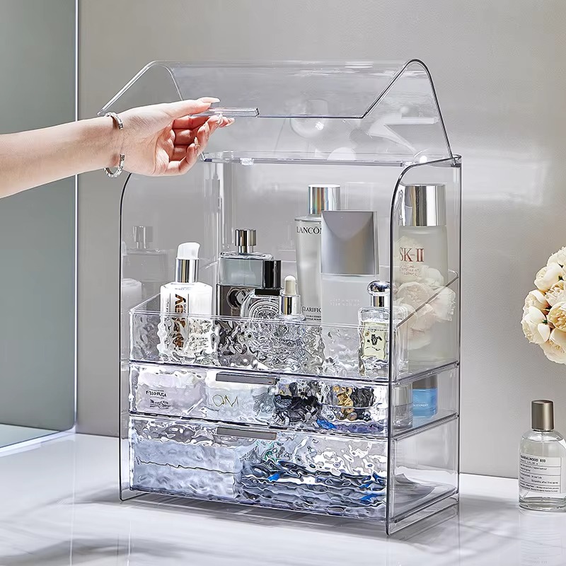Luxury Skincare Fridge - Kotak Penyimpanan Rias Riak Air Mewah