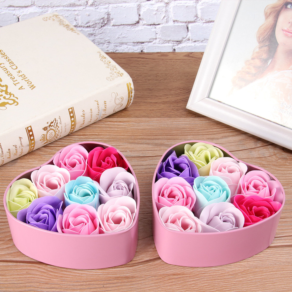 Set Sabun Bunga Mawar dalam Ko - Luxury Skincare Gifts ulasan dan harga