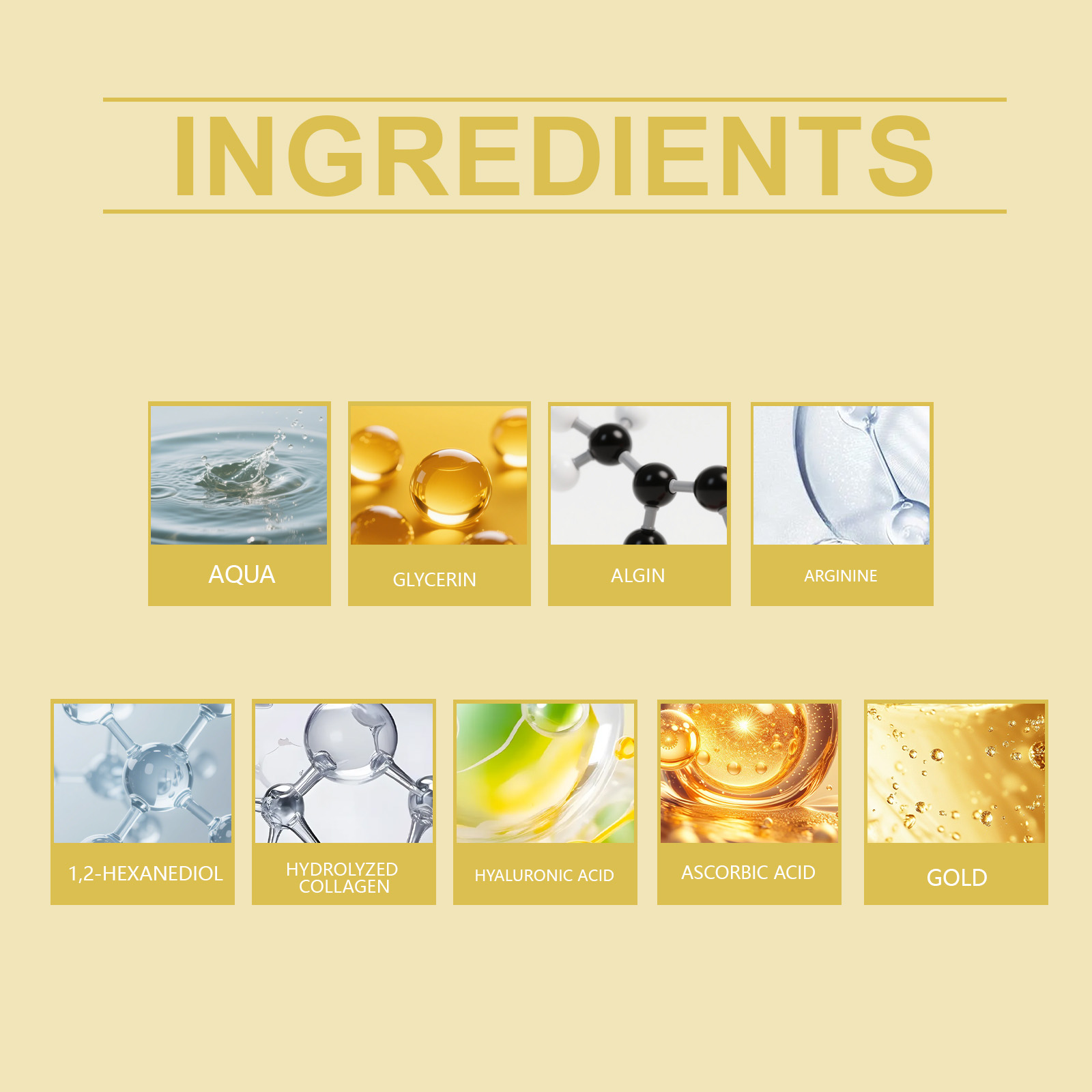 Masker Mata Emas 24k Melembapk - Luxury Skincare Treatments ulasan dan harga
