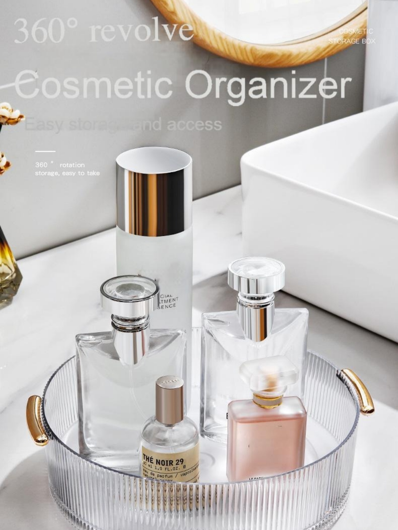 Baki Penyimpanan Rias Transpar - Luxury Skincare Gifts ulasan dan harga