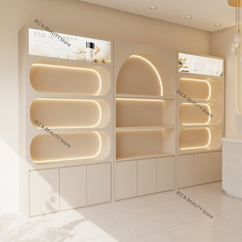 Lemari Pajang Salon Kecantikan - High Luxury Skincare ulasan dan harga