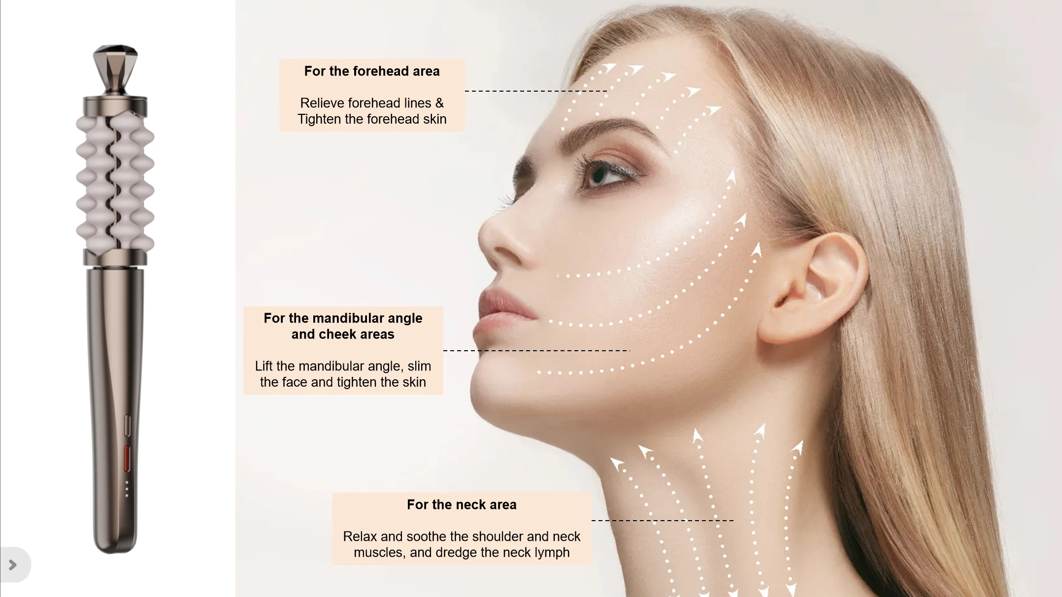 Tongkat Pijat Wajah Mewah Baru - Luxury Skincare Gifts ulasan dan harga