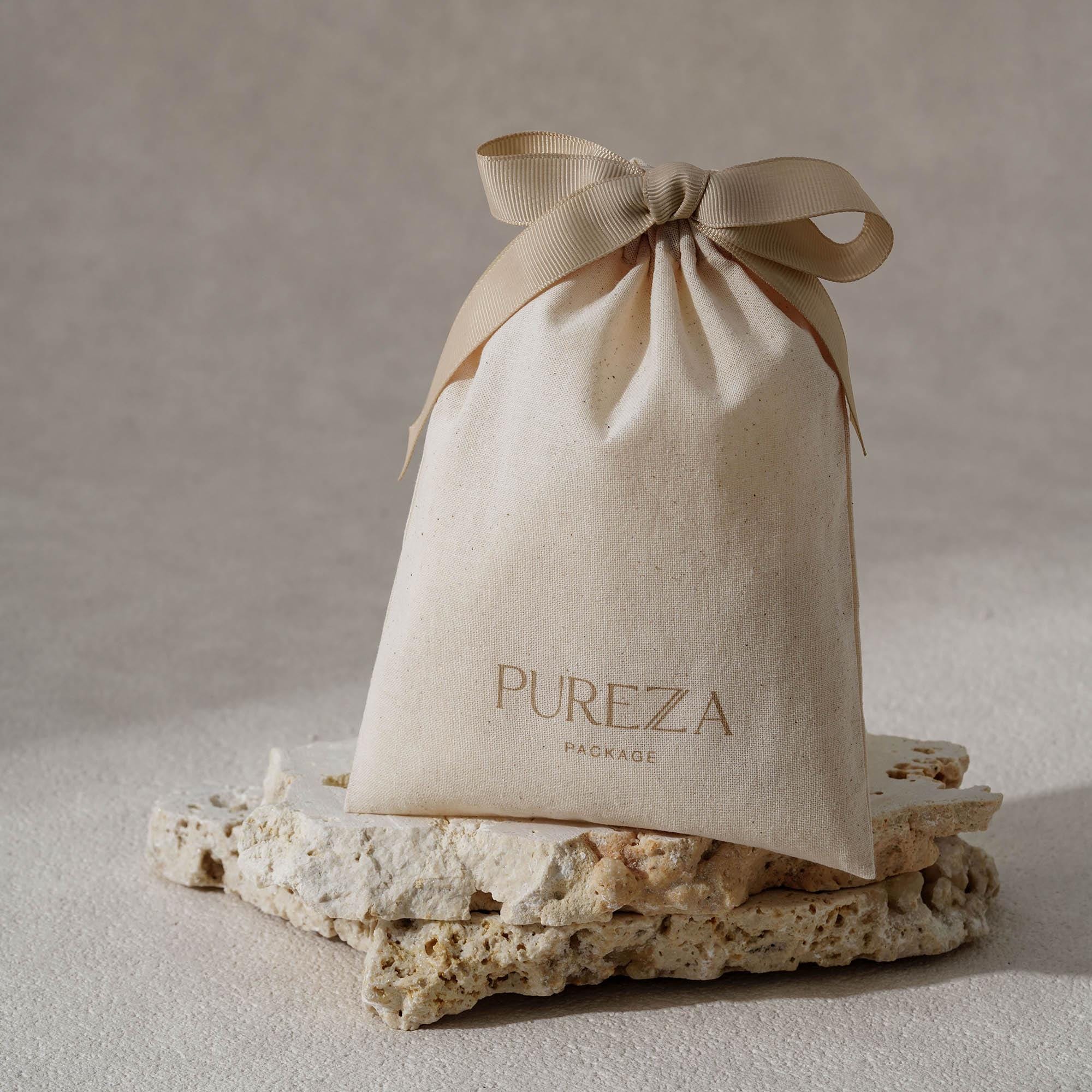 Kantong Serut Katun Alami yang - Luxury Skincare Gifts ulasan dan harga