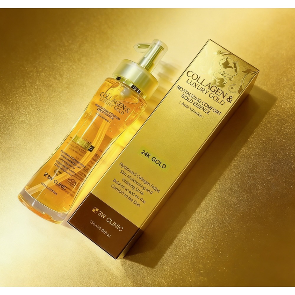 3WCLINIC Kolagen & Luxury Gold - Luxury Skincare Essence ulasan dan harga